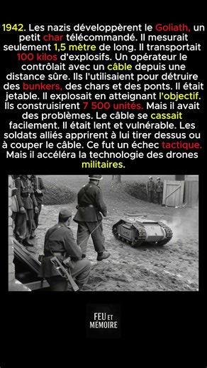 Le char allemand contrôlé par radio qui était une bombe téléguidée
