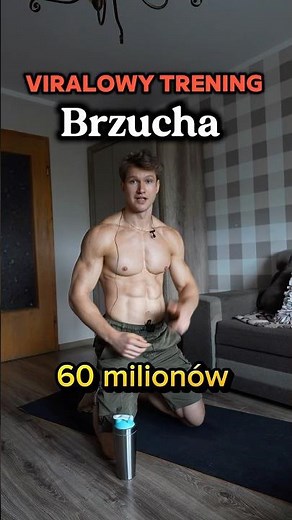 Viralowy trening brzucha❗️A Ty dasz radę go zrobić? #treningbrzucha #abs #cwiczenianabrzuch