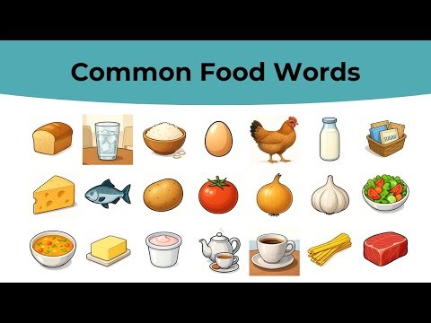 130 Food Vocabulary | English Learning with Pictures!