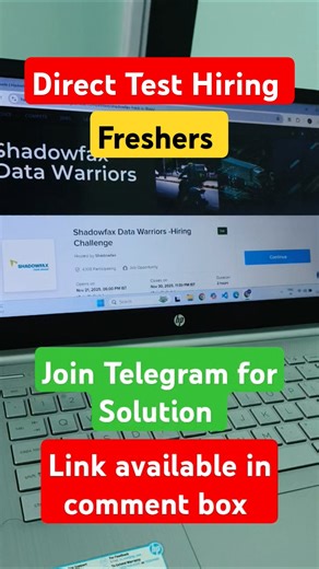 🔥 Direct Test Hiring Shadowfax Data Warriors Hiring Challenges Coding Questions Answers in Telegram