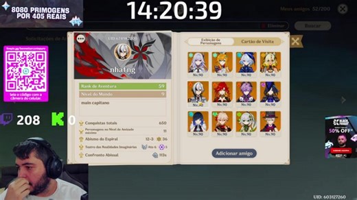 🟢[DROPS ON] SUBHATON CHASCA C6 !BENÇÃO DA LUA GRATIS 🟢(AR60 MAIN DURI) - AJUDANDO NO CONFRONTO - !discord !zap!youtube