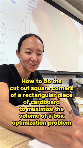 AP Calculus Optimization: Cut-Square Box — Maximize Volume