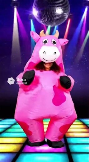 Moo-ve Over! This Inflatable Cow Costume Steals the Show 🐄😂🎉”