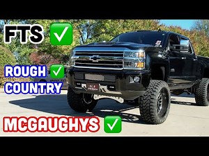 BEST lift kit for a LIFTED CHEVY? FTS vs Mcgaughys vs Rough Country!