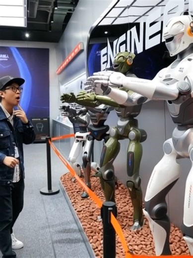 A moment where humans meet humanoids—engineering, design, and AI coming together in real life. From prototypes to companions, robots are no longer sci-fi… they’re standing right in front of us. ❓ Would you feel excited or uneasy standing this close to the future? #HumanoidRobots #FutureTechnology #Robotics #AIRevolution #EngineeringLife