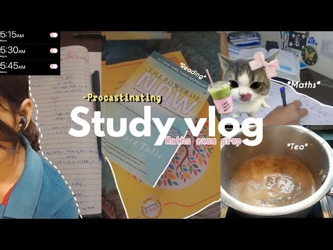 Study vlog 📚 | maths exam preparation vlog | A day in my life | finals prep