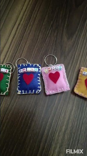 Handmade ♥️ Keychain using Felt Material 💫
