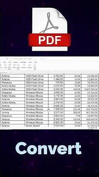 How To Convert PDF into Excel #exceltips #pdf #pdftoexcel ‪@TechTeAcad‬