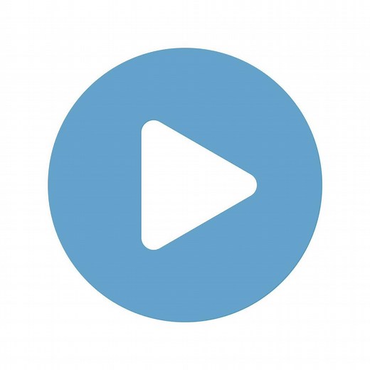 Play button icon video audio player and transparent background.