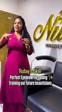 Eyebrow Threading Training For Our Beautician Students