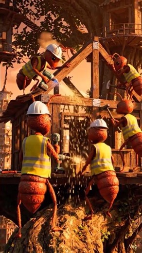 Built a New Home construction 🏗️ Ant 🐜🏡|| #aishorts #youtubeshorts #3danimation #aivideo #viralvideo