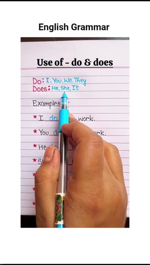 “Do vs Does – Easiest Trick Ever! 🙌✨”“Stop Using Do & Does Wrong! Learn in 10 Seconds 😱📘”
