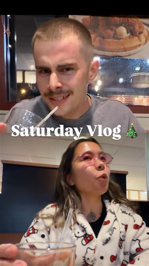 Trevor Carroll on Instagram: "Here’s our weekly Saturday date night vlog. Gym, IHOP, and Christmas lights 🎄Sorry about my red forehead… salicylic acid gone wrong 😑 #vlog #couplesvlog #neurodivergent"