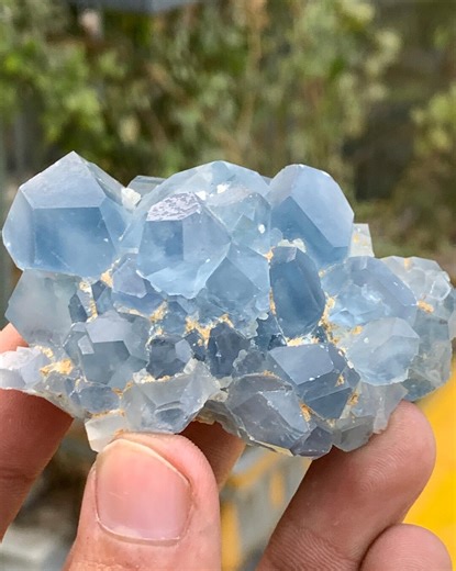 212g Natural Blue Celestine Crystal Cluster – Terminated Specimen – Balochistan - Etsy