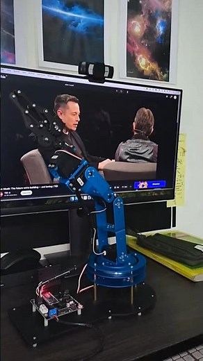 Pi Arm: Control Robotic Arm using Raspberry Pi #robotics #electronic #project #ai