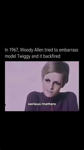 HISTORY OF SOUND | In a 1967 television special, Woody Allen tried to embarrass 17-year-old model Twiggy by demanding she name her favorite philosopher, but... | Instagram