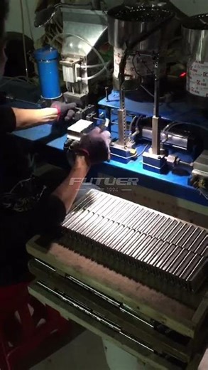 Opening hinge assembly machine
