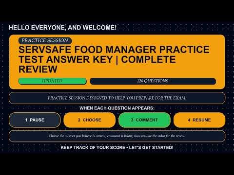 ServSafe Food Manager Practice Test 2026 | Full Answer Key & Complete Exam Review Guide