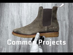 Common Projects Chelsea Boots ‘suede olive’ | UNBOXING & ON FEET | luxury shoes | 2018