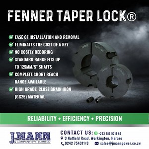 The Simple, Universal Solution. 💫 Fenner Taper Lock Bushes are designed for maximum efficiency 👌 Machined to exacting tolerances in cast iron and steel, the Fenner Taper Lock four hole bush has been tried and tested in over 60 million applications. It is the most successful shaft fixing in the market place today with a full range of both metric and imperial sizes as well as a full range of weld-on hubs, bolt-on hubs and hub adaptors. Available at J Mann. #jmannandcompany #Fenner #TaperLockBush