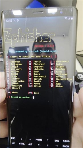 Zphisher Android Root Samsung Galaxy Note 8 #root #android #hack #shorts