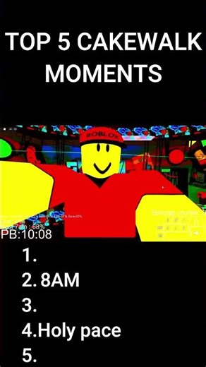 Top 5 cakewalk moments #fivenightsatfreddys #roblox #fnaf