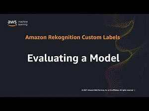 Evaluating A Rekognition Custom Labels Model