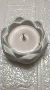 Scented Candles In Lotus & Sea Shell Concrete Jars |Helen's Creative Ideas