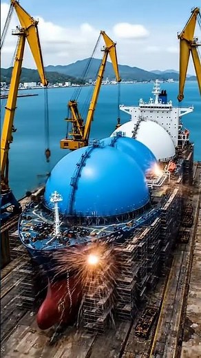 Giant LNG Carrier Ship 😱🚢 | How Massive Gas Tanker Ships Transport Energy Across Oceans