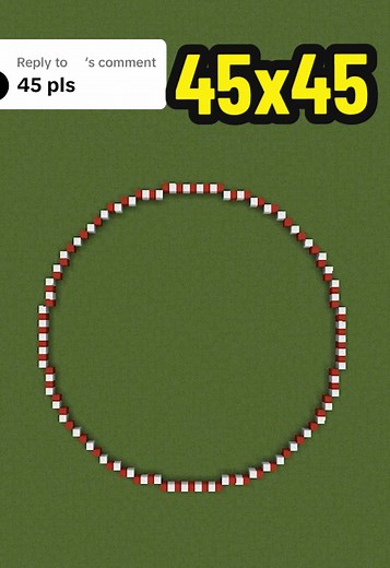 Create Perfect Circles in Minecraft: 45x45 Guide
