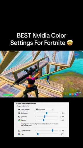 Optimal NVIDIA Color Settings for Fortnite