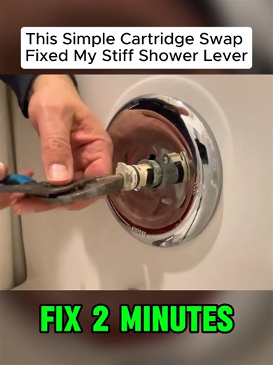 #shower #plumbing #homerepair #PlumbingTips MOEN shower faucet cartridge replacement. Shower lever is hard to turn #howto #showertiktok #FixItYourself #tipsandtricks #SimpleFix #repair #howtotiktok #Tricks #diyproject #cleantok #lifehack #cleaningtiktok #cleaningtips #fyp