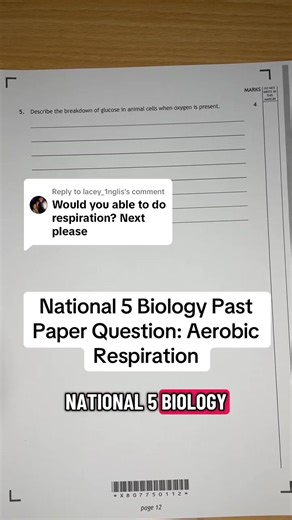 National 5 Biology: Glucose Breakdown in Animal Cells