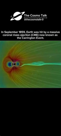 The Solar Storm That Shut Down the World 😳⚡ #cosmo #shorts
