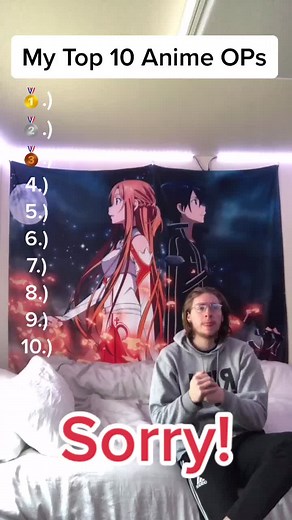 MY TOP 10 ANIME OPs!!! #fyp #anime #weeb #blackclover #aot #asteriskwar #bleach #sao #domesticgf #tokyoghoul #demonslayer #fireforce #angelbeats