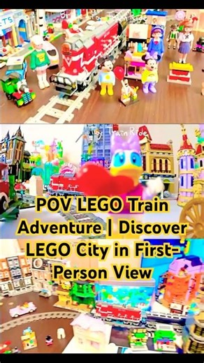 LEGO Train Journey POV | Calming Scenery and Smooth Ride