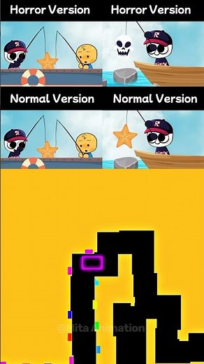Sea hand monster Horror vs Normal Animation #shorts #memes