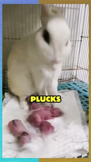 Why This Rabbit is Plucking Its Own Fur (The Heartbreaking Truth) 🐰 #animals