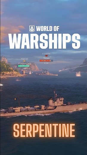 😂 My Friend Tried to Save Me… It Was Too Late | World of Warships #worldofwarships #gaming #coop