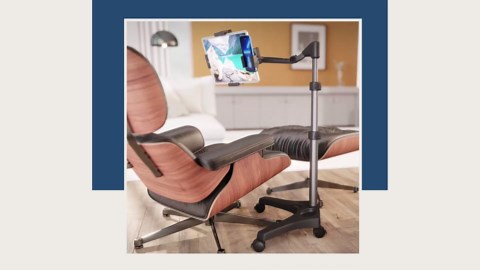 Levo V16 Tablet Floor Stand for iPads, iPad mini, New iPad Pro, Galaxy, Nexus, Xoom, Surface Pro, Miix, Nook, Fire, and Other Tablets and eReaders Black Color