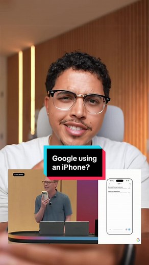 Why would Google use an iPhone in Google I/O? #google #android #iphone #apple #milesabovetech