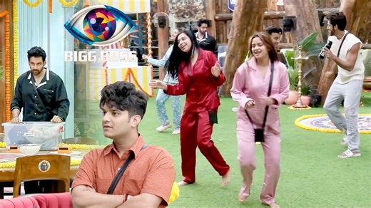 7.6K views · 116 reactions | Bigg Boss 19 LIVE: Morning Song Me Dikha Diwali Setup, Ladai Ke Baad Farhana Dikhi Ache Mood Mein #BB19 #biggboss19 #FarrhanaBhatt Jio Hotstar \ Colors TV Bigg Boss Season 19 \ BB 19 Live Update 17th October 2025 : Housemates get a pleasant surprise by Bigg Boss as the whole house is decorated with flowers. Farhana seems in a good mood after yesterday's fight | Telly Reporter | Facebook