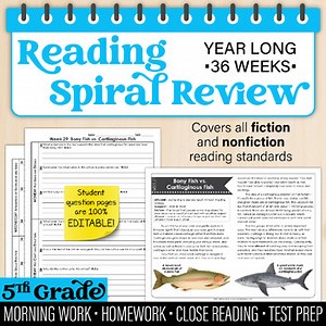 5th Grade Reading Comprehension Passages [Nonfiction & Fiction]
