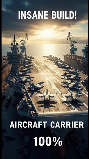 INSANE Aircraft Carrier Build! 🚢 From 0% to 100% in Seconds!