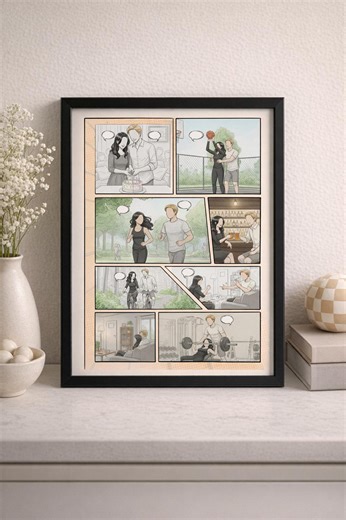 Personalized Comic Poster Valentine Gift | Birthday Gift | Personalized Book | Design Your Own - Etsy