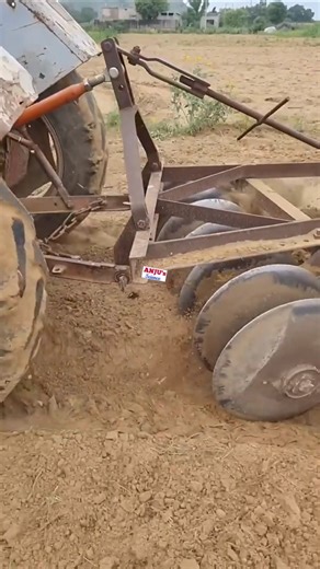 Harrowing the fields | Harrow | Softening soil #shorts