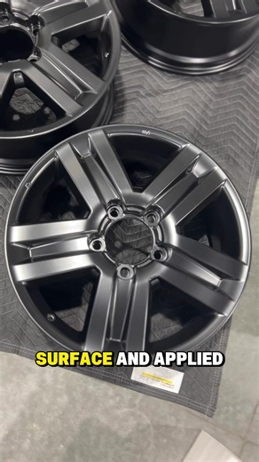 Beautiful Rims!#corepowdercoating #powdercoating #tricitieswa #richlandwa #satisfying #metalcoating