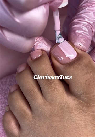 Perfect pink pedi 💗 #fyp #nailtutorial #pink #pedicure | pedicure