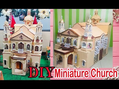 Miniature of Quiapo church | Diorama |DIY | cardboard church