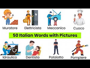 50 Key Italian Words for Beginners | A1-A2 Vocabulary | With Pictures [ENG SUB] With QUIZ
